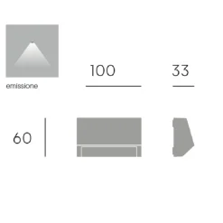 Segnapasso Led-Selezionato da Mazzolaluce Segnapasso a parete per esterni led 2w 4000k grafite ip65