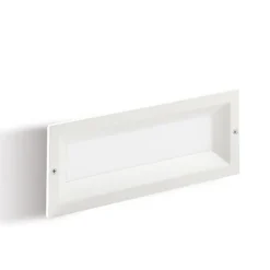 Segnapasso Led-Selezionato da Mazzolaluce Segnapasso bianco da incasso a parete per esterno led 12w 4000k ip65