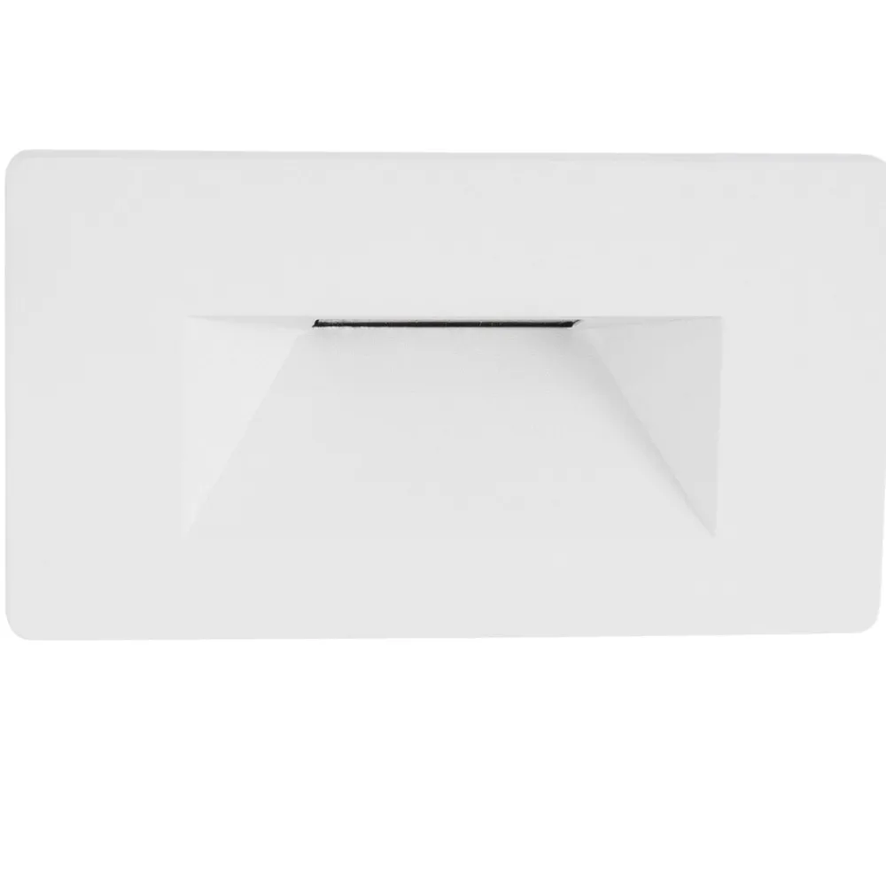 Segnapasso Led-Selezionato da Mazzolaluce Segnapasso bianco da incasso per esterno led 1.5w 3000k