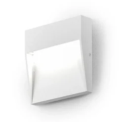 Segnapasso Led-Gea Luce Segnapasso bianco led 3w 4000k per esterno quadrato