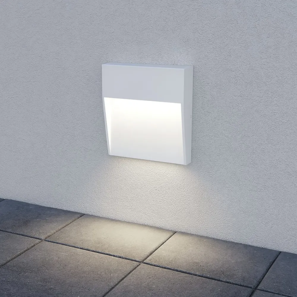 Segnapasso Led-Gea Luce Segnapasso bianco led 3w 4000k per esterno quadrato