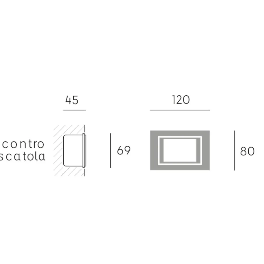 Segnapasso Led-Selezionato da Mazzolaluce Segnapasso bianco per esterno da incasso a parete led 3w 3000k