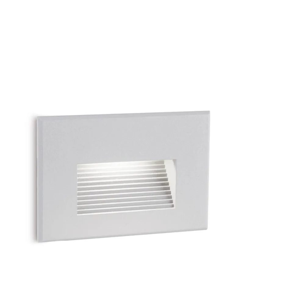 Segnapasso Led-Selezionato da Mazzolaluce Segnapasso da esterno a incasso a parete bianco led 3w 3000k