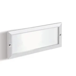 Segnapasso Led-Selezionato da Mazzolaluce Segnapasso da esterno bianco rettangolare da incasso a parete