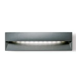 Segnapasso Led-Selezionato da Mazzolaluce Segnapasso da esterno grafite led 6w 3000k da incasso a parete ip65