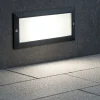 Segnapasso Led-Selezionato da Mazzolaluce Segnapasso da esterno incasso rettangolare nero e27