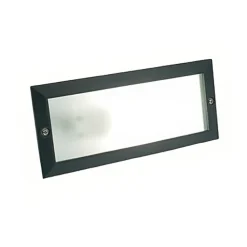 Segnapasso Led-Selezionato da Mazzolaluce Segnapasso da esterno incasso rettangolare nero e27