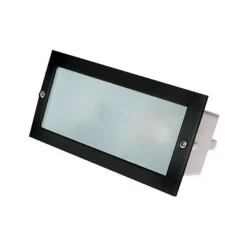 Segnapasso Led-Selezionato da Mazzolaluce Segnapasso da esterno incasso rettangolare nero e27