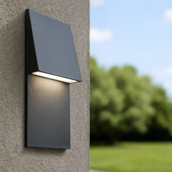 Segnapasso Led-Selezionato da Mazzolaluce Segnapasso da esterno led 4000k da incasso a parete grafite ip65