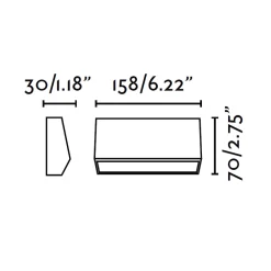 Segnapasso Led-Selezionato da Mazzolaluce Segnapasso da esterno led senza incasso 3w 3000k ip65 antracite