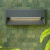 Segnapasso Led-Selezionato da Mazzolaluce Segnapasso da esterno led 12w 4000k da incasso a parete grafite ip65