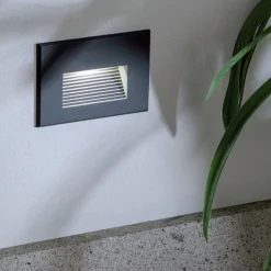 Segnapasso Led-Selezionato da Mazzolaluce Segnapasso da esterno led 3w 4000k grafite da incasso a parete ip65