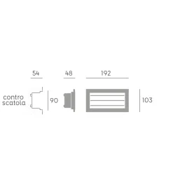 Segnapasso Led-Selezionato da Mazzolaluce Segnapasso da incasso a parete bianco led 10w 4000k per esterno ip65