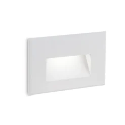 Segnapasso Led-Selezionato da Mazzolaluce Segnapasso da incasso a parete rettangolare bianco per esterno led 4000k