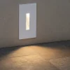 Segnapasso Led-Selezionato da Mazzolaluce Segnapasso da incasso bianco led 3w 3000k taglio di luce