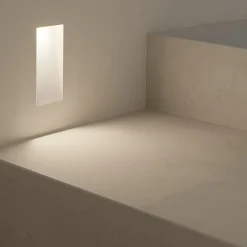Segnapasso Led-Selezionato da Mazzolaluce Segnapasso da incasso in gesso ceramico mini gu10