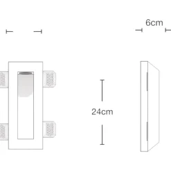 Segnapasso Led-Selezionato da Mazzolaluce Segnapasso da incasso in gesso ceramico mini gu10