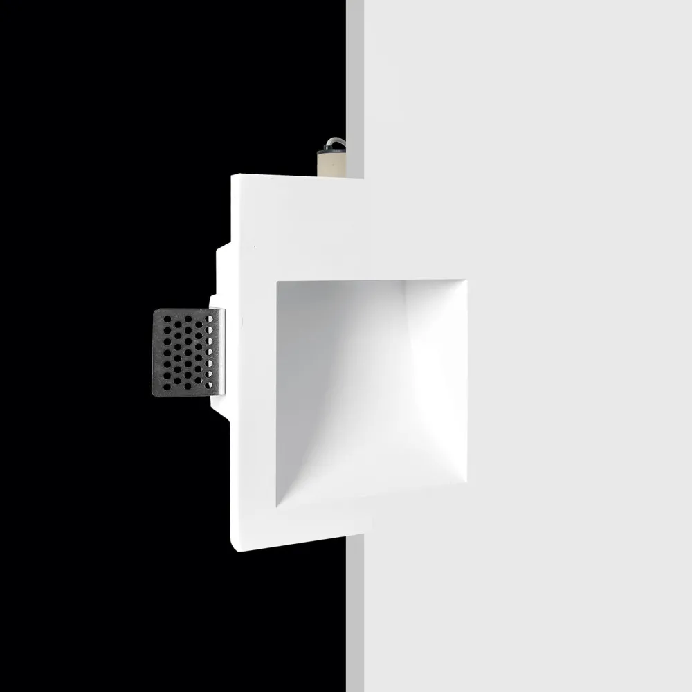 Segnapasso Led-Selezionato da Mazzolaluce Segnapasso da incasso quadrato gesso per interni