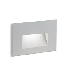 Segnapasso Led-Selezionato da Mazzolaluce Segnapasso da parete per esterno a incasso grigio led 3w 4000k ip65