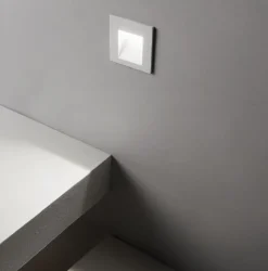 Segnapasso Led-Ideal Lux Segnapasso da parete per esterno led3w 3000k bianco quadrato ip65 con driver