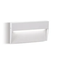 Segnapasso Led-Selezionato da Mazzolaluce Segnapasso da parete rettangolare bianco per esterno led 6w 4000k