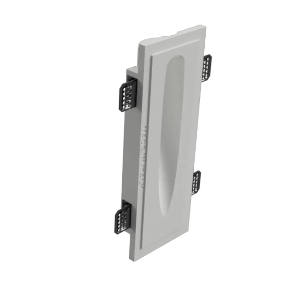 Segnapasso Led-Selezionato da Mazzolaluce Segnapasso di gesso da incasso a parete per scale gradini