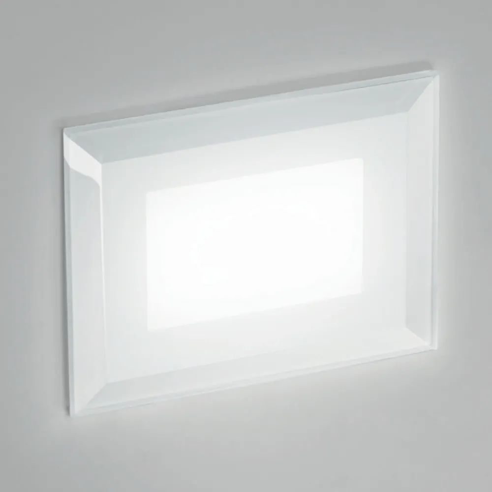 Segnapasso Led-IsyLuce Segnapasso di vetro led 3w 4000k per esterno da incasso