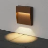 Segnapasso Led-Gea Luce Segnapasso esterno marrone led 3w 4000k quadrato