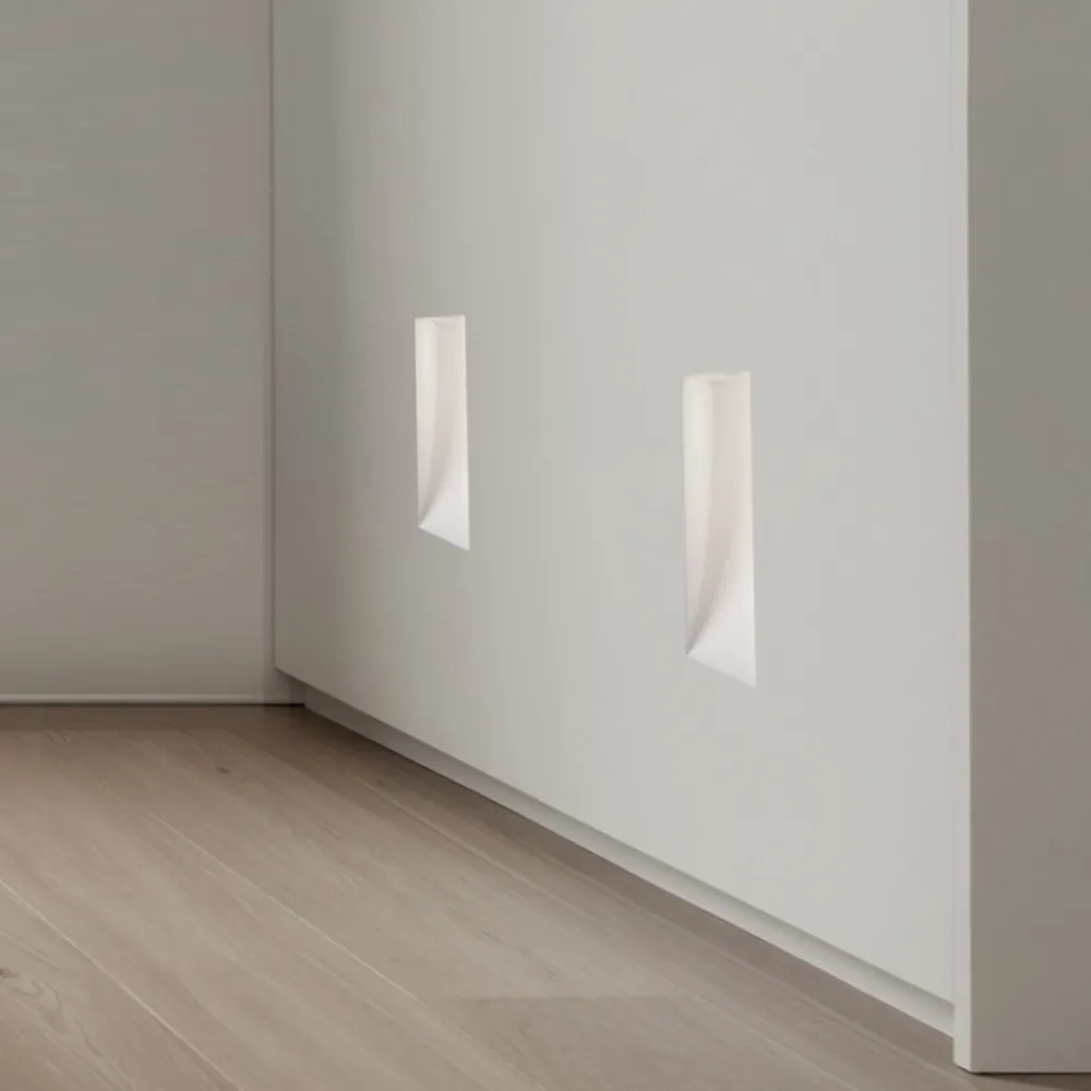 Segnapasso Led-Selezionato da Mazzolaluce Segnapasso faretto di gesso da incasso a scomparsa