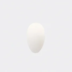 Segnapasso Led-Selezionato da Mazzolaluce Segnapasso in gesso da incasso bianco ovale