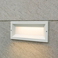 Segnapasso Led-Selezionato da Mazzolaluce Segnapasso led bianco da esterno per incasso parete led 12w 3000k