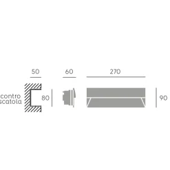 Segnapasso Led-Selezionato da Mazzolaluce Segnapasso led bianco per esterno da incasso a parete 12w 3000k