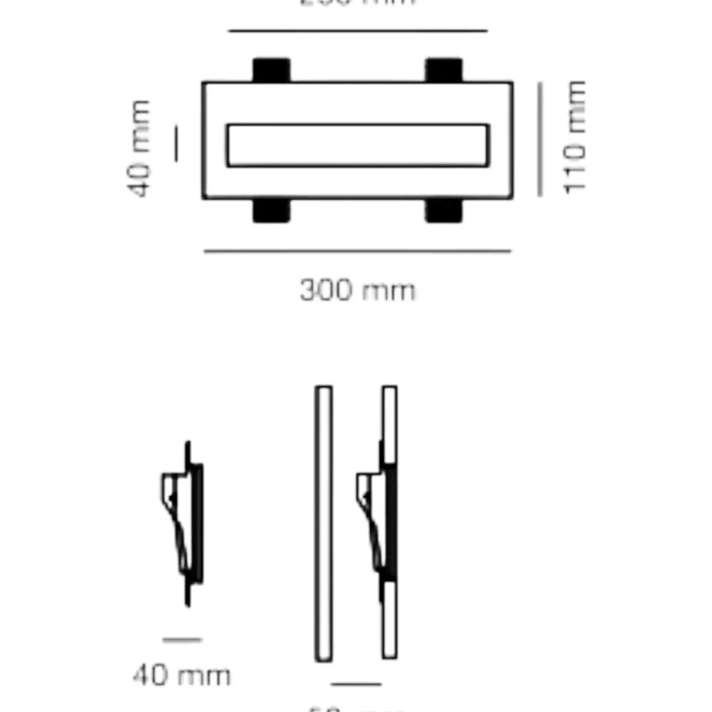 Segnapasso Led-Selezionato da Mazzolaluce Segnapasso led cristaly 5,5w 3000k da incasso