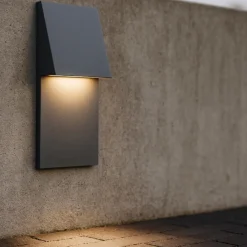 Segnapasso Led-Selezionato da Mazzolaluce Segnapasso led da esterno grafite 3w 3000k incasso a parete