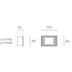 Segnapasso Led-Selezionato da Mazzolaluce Segnapasso led da esterno grafite a incasso parete 3w 3000k