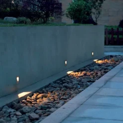 Segnapasso Led-Selezionato da Mazzolaluce Segnapasso led da esterno incasso grigio 3w 3000k