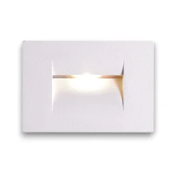 Segnapasso Led-Selezionato da Mazzolaluce Segnapasso led da esterno 3000k per cassetta 503 3w ip65 bianco