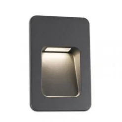 Segnapasso Led-Selezionato da Mazzolaluce Segnapasso led da esterno 3w 3000k a incasso antracite