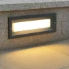 Segnapasso Led-Selezionato da Mazzolaluce Segnapasso led da esterno 12w 3000k grafite da incasso a parete ip65