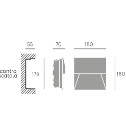 Segnapasso Led-Selezionato da Mazzolaluce Segnapasso led grafite per esterno da incasso a parete led 8w 3000k