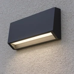 Segnapasso Led-Selezionato da Mazzolaluce Segnapasso led grafite per esterno squadrato a parete 3w 4000k