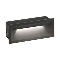Segnapasso Led-Gea Luce Segnapasso led incasso da esterno 13w 4000k antracite ohrm