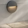 Segnapasso Led-Selezionato da Mazzolaluce Segnapasso led per esterno a parete rotondo grafite ip65