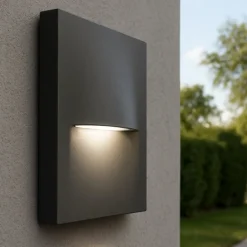 Segnapasso Led-Selezionato da Mazzolaluce Segnapasso led per esterno led 3w 4000k da parete grafite ip65