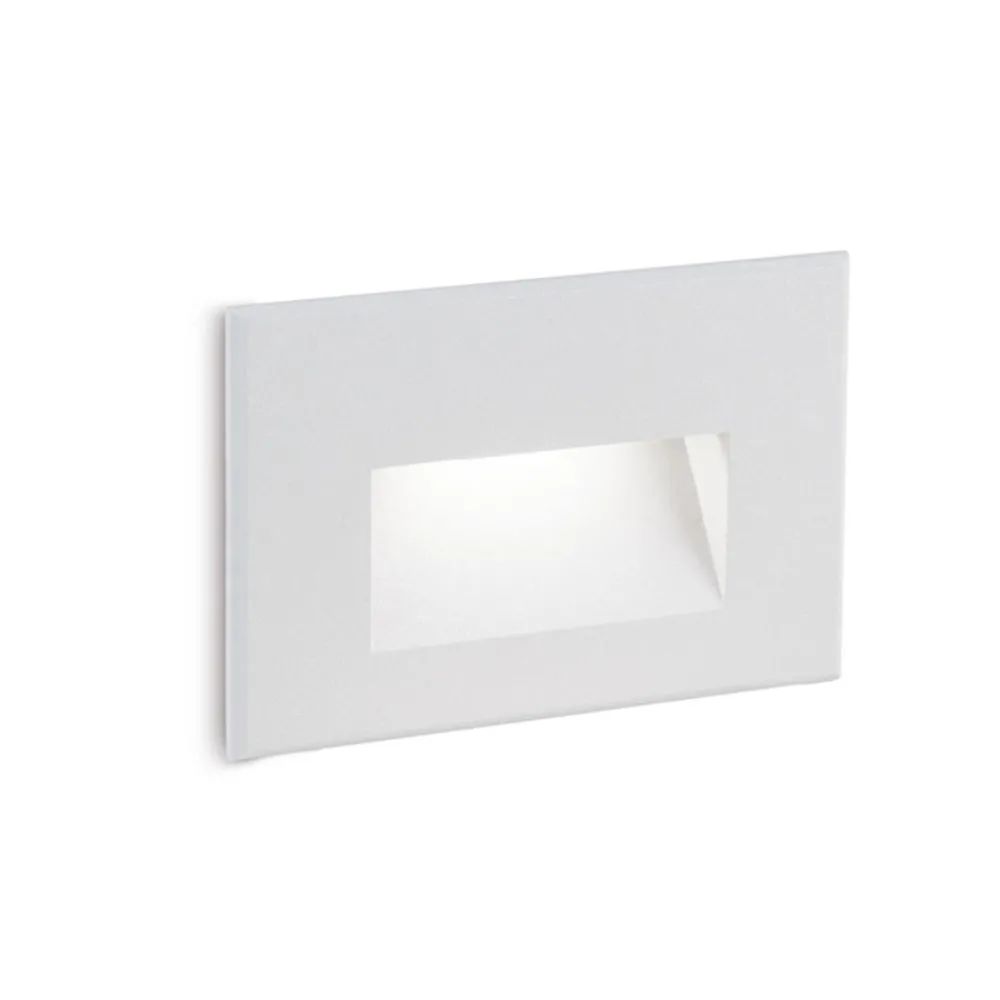 Segnapasso Led-Selezionato da Mazzolaluce Segnapasso led per esterno rettangolare bianco ip65