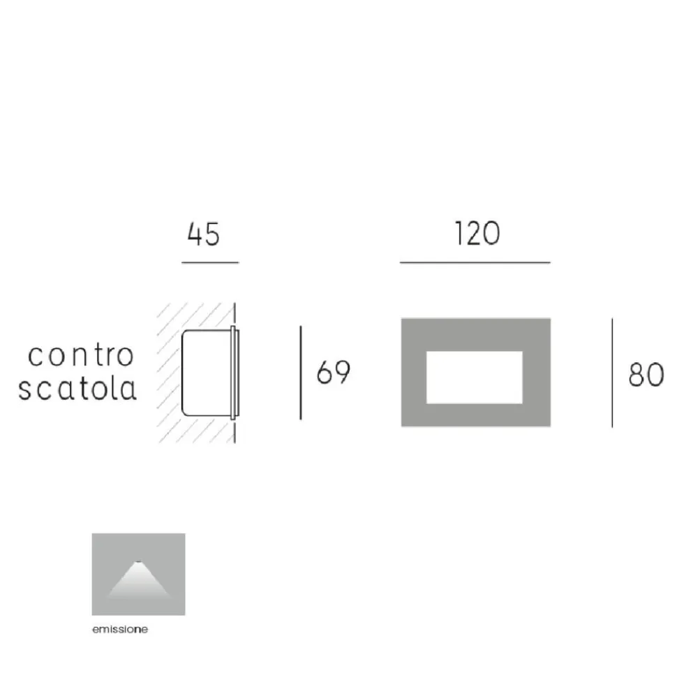 Segnapasso Led-Selezionato da Mazzolaluce Segnapasso led per esterno rettangolare bianco ip65
