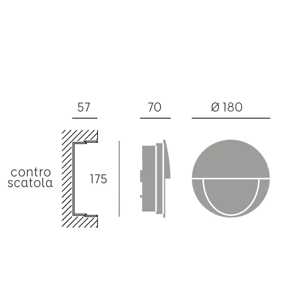 Segnapasso Led-Selezionato da Mazzolaluce Segnapasso led rotondo da incasso a parete bianco per esterno 8w 3000k