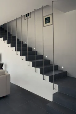 Segnapasso Led-Selezionato da Mazzolaluce Segnapasso led 24v 3.5w 4000k da incasso in gesso cristaly verniciabile