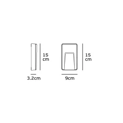 Segnapasso Led-Selezionato da Mazzolaluce Segnapasso led 3w 3000k da esterno antracite fp