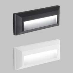 Segnapasso Led-IsyLuce Segnapasso led 2w 3000k da esterno cover bianco antracite